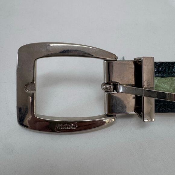 NEW Mauri Alligator Skin Green Belt Handmade In Italy main image 2